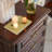 Simple Retro Style Teak Entrance Cabinet Solid Wood Accent Chest