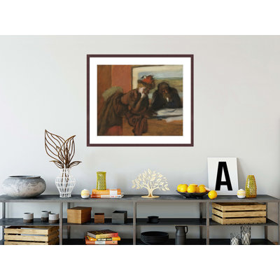 «The Conversation» par Edgar Degas, impression giclée encadrée