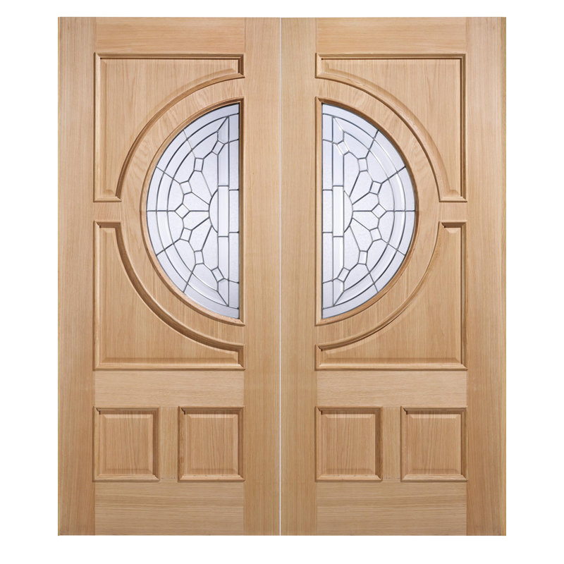 Unglazed External Door, 1981mm H x 838mm W x 44mm D, Light Oak