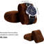 Boîte à montre pour homme, boîtier de montre à 12 fentes, boîtier de montre à 2 couches avec tiroir, boîte à bijoux pour homme avec grand couvercle en verre