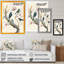 «Multicolor Birds on Plum Blossoms Tree», reproduction d'art sur toile encadrée