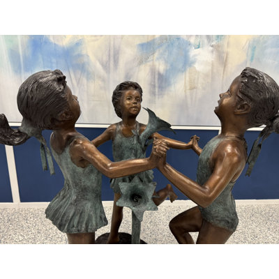 Sculpture Cercle de rêves en bronze coulé