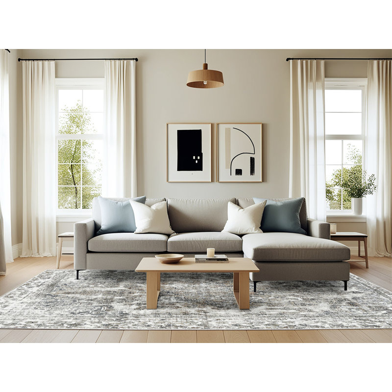 Decastro Indoor Rug, Rectangle 6' x 9'