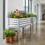 Lit de jardin surélevé avec pieds, pot de fleurs surélevé en métal galvanisé pour légumes et fleurs-1657662802-1657662803