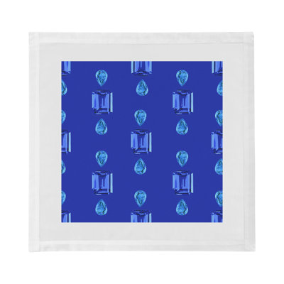 Gem Sapphires Cotton Sateen Dinner Napkins