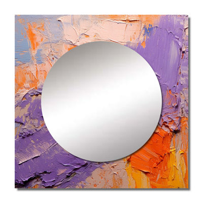 Evolving Movements Abstract Expressionism - Abstract Painting Square Mirror Wall Decor For Bedroom