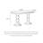 Oval French Retro Dining Table with Roman Columns, Made of Solid Wood in Black Walnut