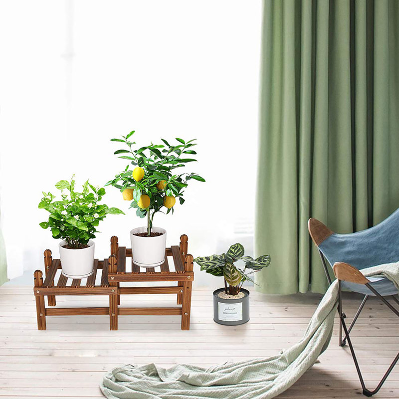 Support à fleurs en bois