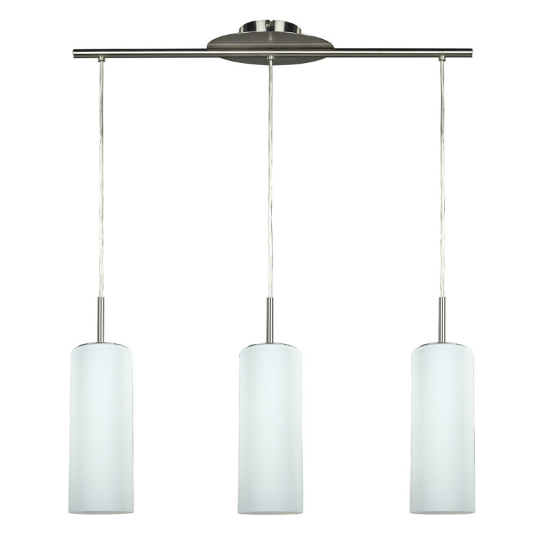 Tichenor 3 - Light Brushed Pewter Kitchen Island Pendant