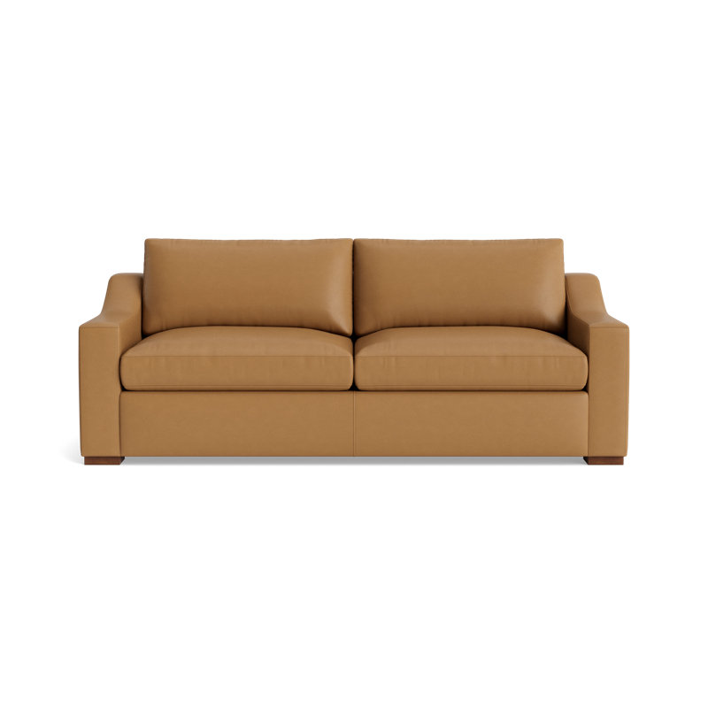 Lucca Sofa (85"), Bison Butterscotch Top Grain Leather