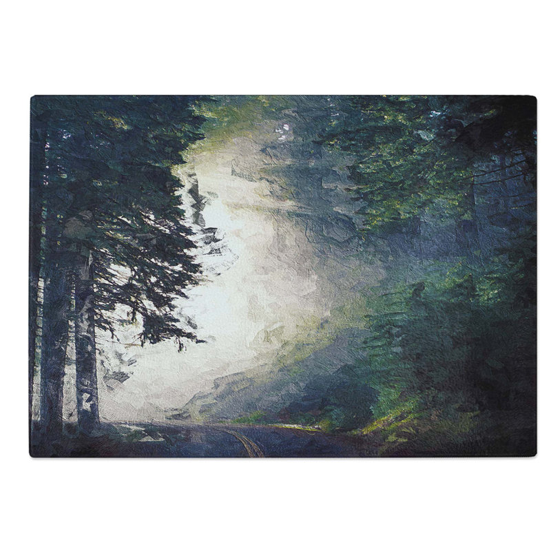 Glass Forest Light Chopping Board, 39 cm W x 28.5 cm L