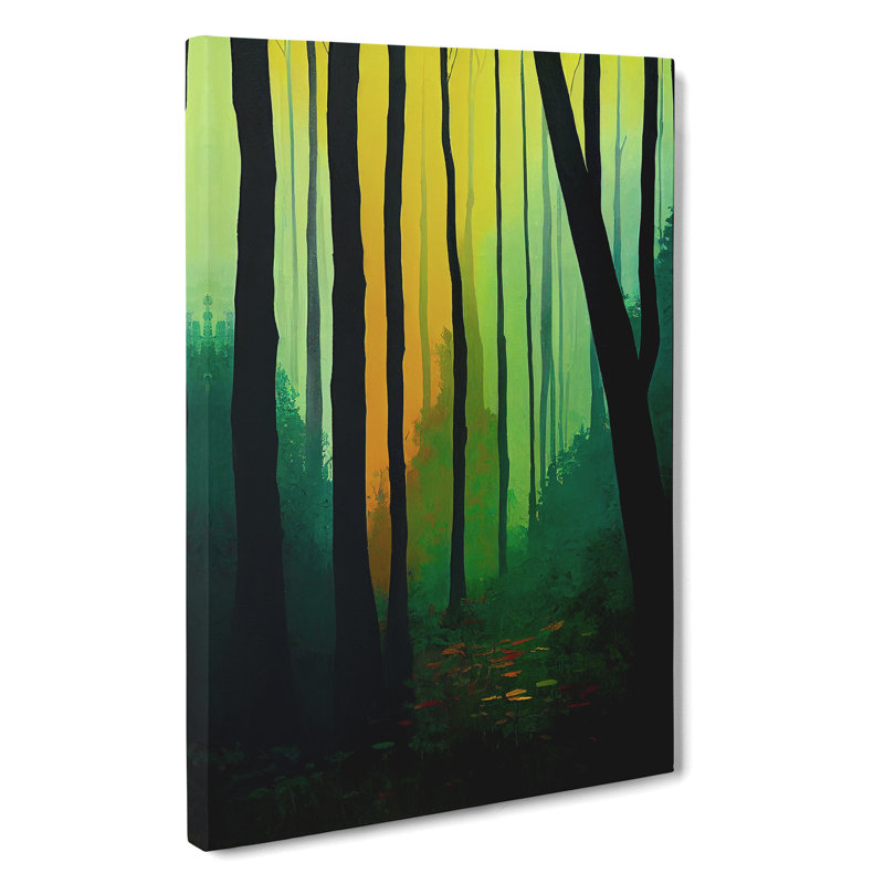 Deluxe Forest - Wrapped Canvas Print, 50cm H x 35cm W x 3cm D