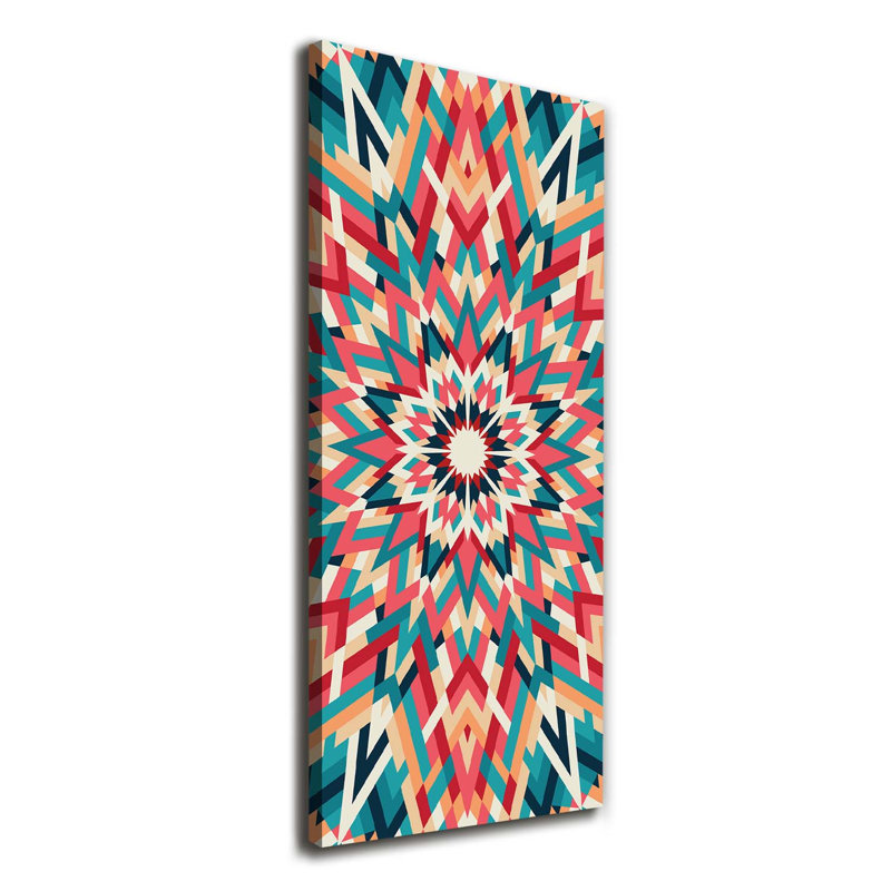 Kaleidoscope 1 Piece Wrapped Canvas Wall Art
