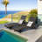 Outdoor Wicker Chaise Lounge Set-81020875