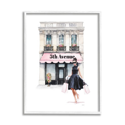 Female Shopping Architecture by Amanda Greenwood Single Picture Frame Print on Canvas