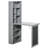 Fold-Out Convertible Writing Table Wall Mount Desk Cabinet Withboard And Side Shelf Multi-Function Home Office Workstation