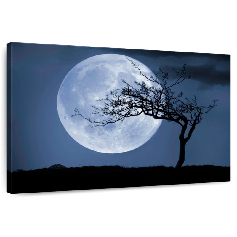 Oberle Moon And Tree, 8" H x 12" W