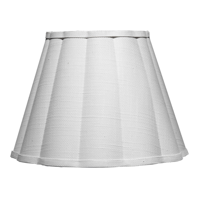 Scalloped 1-Light Wall Sconce, White Linen