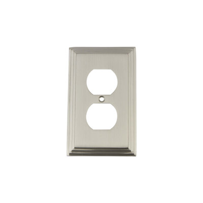 Deco 1-Gang Duplex Outlet Wall Plate