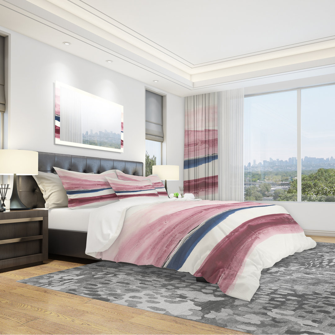 Patch of Dirty Pink II - Shabby Elegance Duvet Cover Set - Microfiber Polyester Design Art 