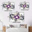 Art mural sur toile fractale, fleur mauve et abstraite - Curissa-93345786