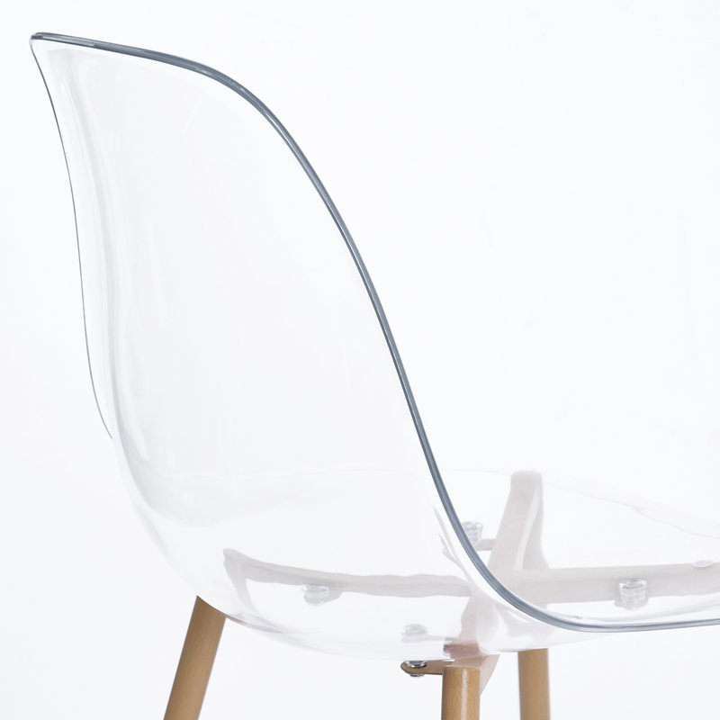 Toothman 45cm H Side Chair, Clear