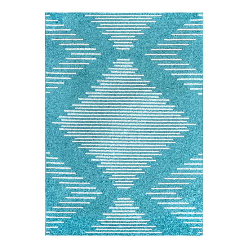 Chenille Geometric Indoor Rug, Rectangle 7'1" x 10'