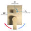 DD-FBFCFCCD9644-B Wall Mounted Bathroom Faucet