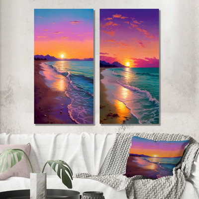 Coucher de soleil Sunset Harmony Coastal Serenity I