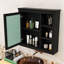 Armoire à pharmacie murale élégante avec tablettes et miroir-1276389180