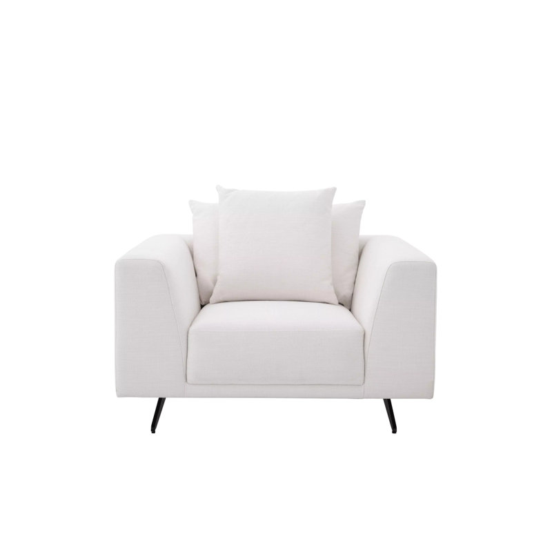 Endless Armchair, Avalon White Polyester Blend