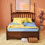 Grand lit plateforme en bois à 2 tiroirs avec lit gigogne simple TG-615187619