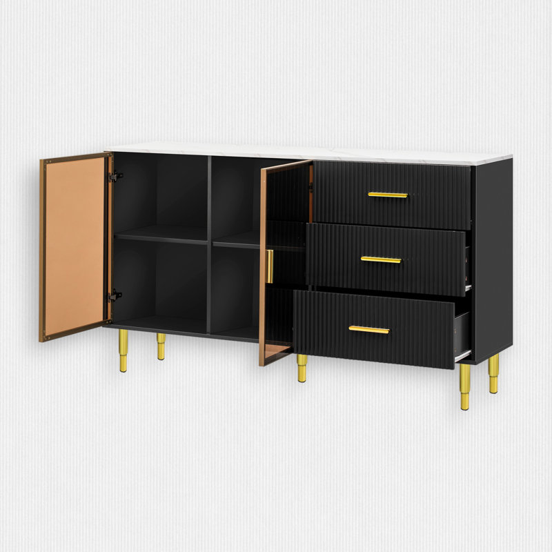 Jasmyne Accent Cabinet, Black
