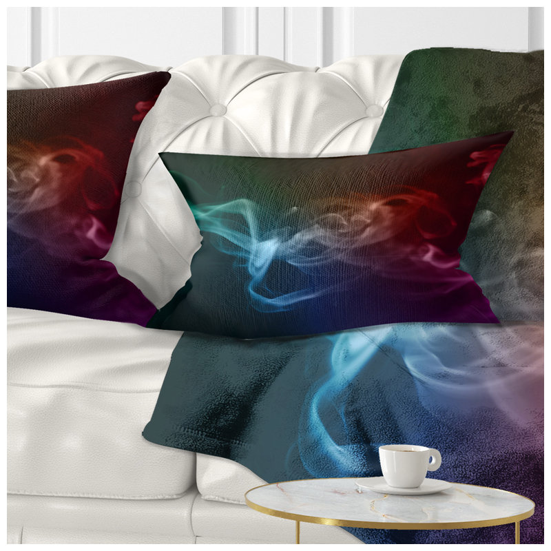  Coussin lombaire Abstract Smoke Waves