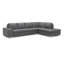 Canapé et chaise longue en cuir véritable de 124 po-1386670698-1386670696