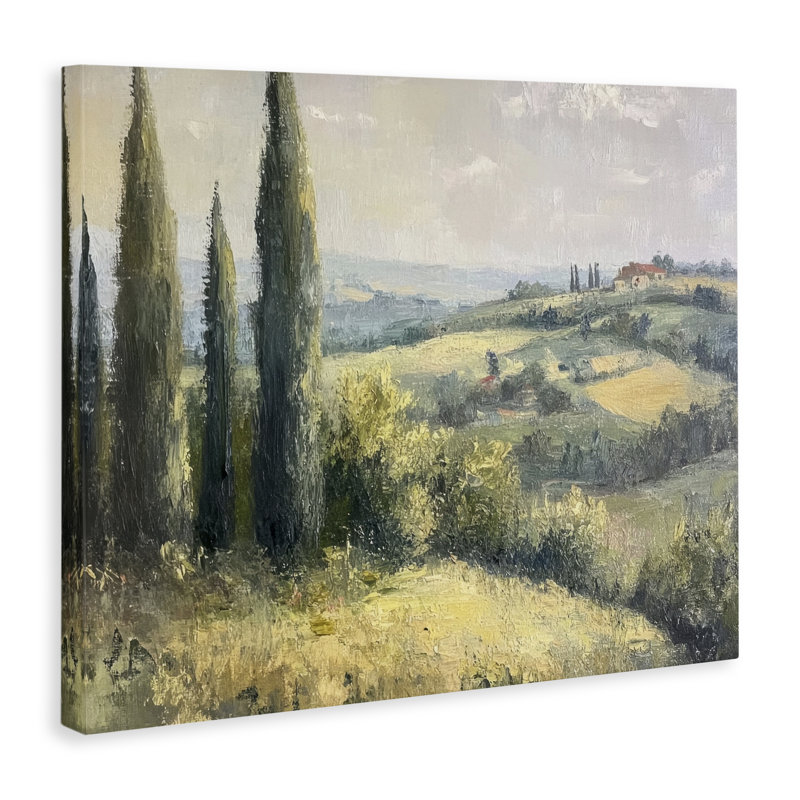Toile Rolling Hills Country View, conception de Petal Prints Design, H 24 po x l 30 po