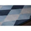 Tapis bleu, bleu marine et argenté en laine touffeté à la main Cloral-1859210885