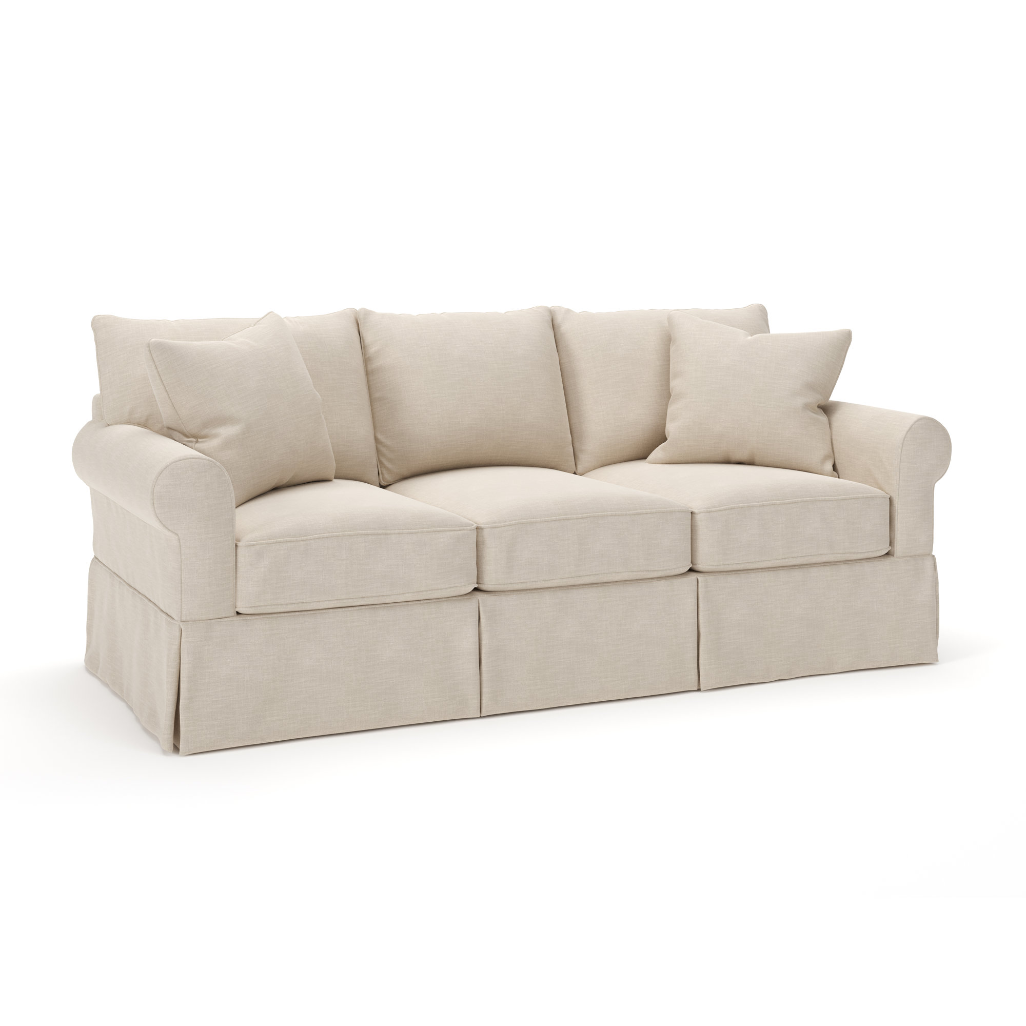 Amari 89'' Upholstered Sofa, Conversation Ivory