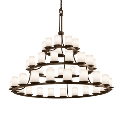 Clouds™ 45 - Light Dimmable Tiered Chandelier