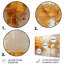 Golden Gleam VI - impression abstraite de collages sur métal-1756957581