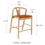 Tabouret de comptoir en cuir Ambra-102477739