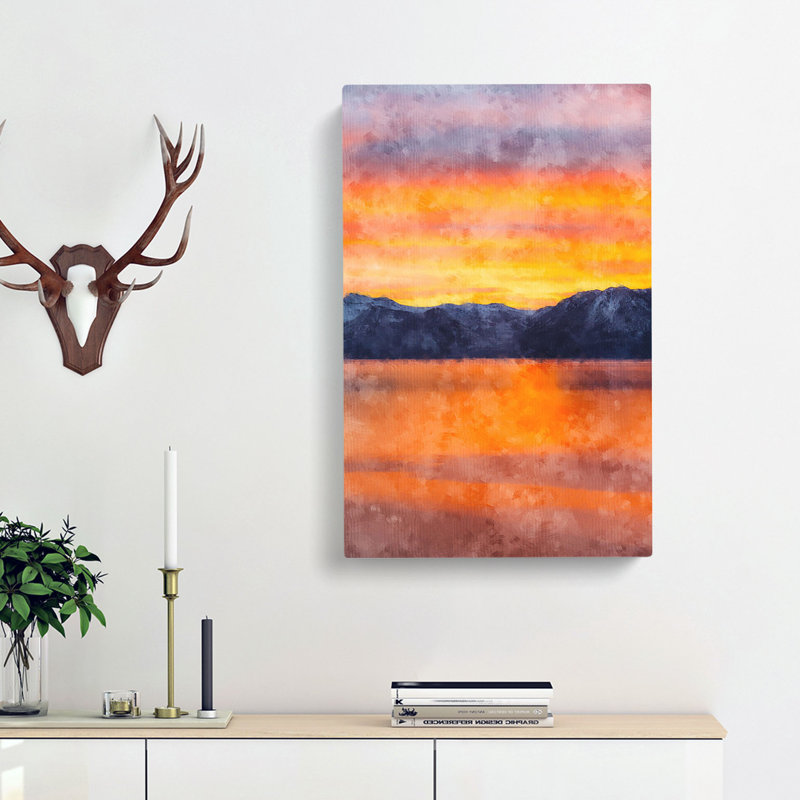 Sunshine Over The Mountains - Wrapped Canvas, 50cm H x 35cm W x 3cm D