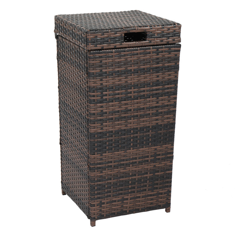 27 Gallon Trash Can, Brown