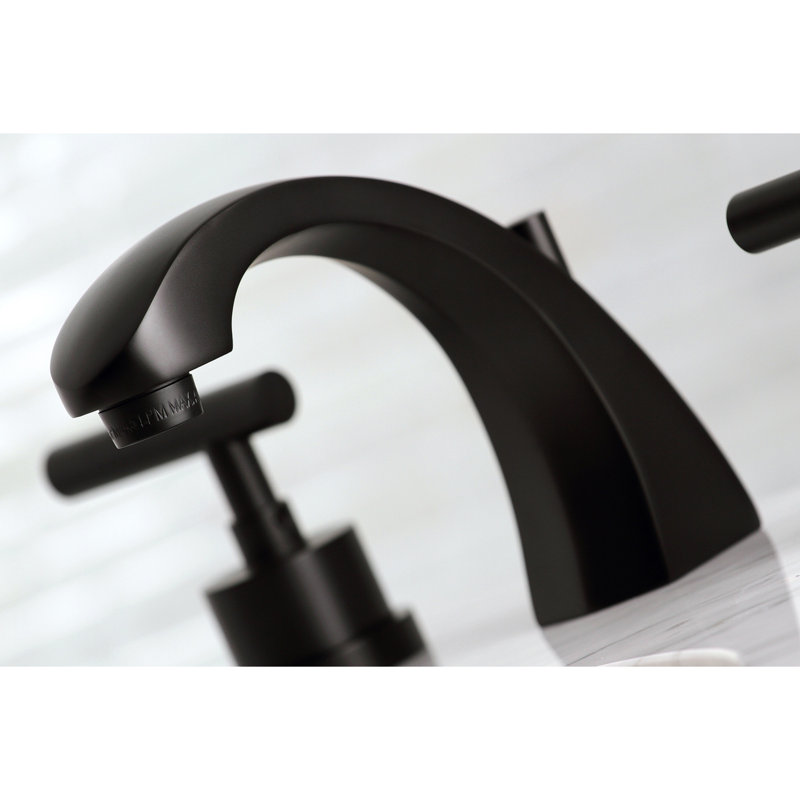 Robinet de salle de bain espacé Kingston, Métal noir