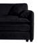3 canapé modulaire surdimensionné en chenille noire avec assise profonde et espace de confort-2125411650