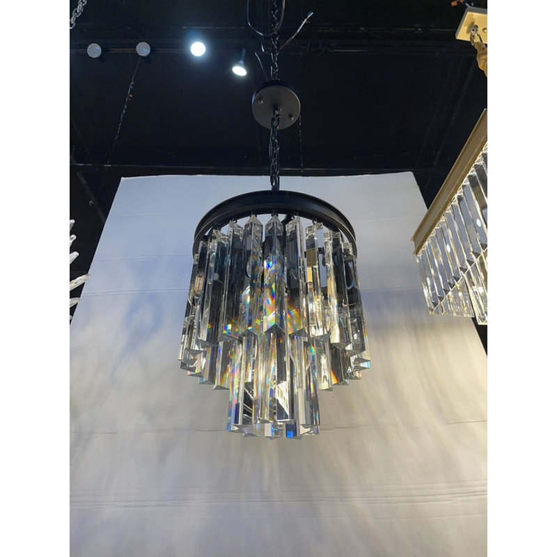 Lustre rond / ovale à intensité variable 33 lumières Strothers, 29" H x 54" W x 54" D, Dark Bronze/Smoke