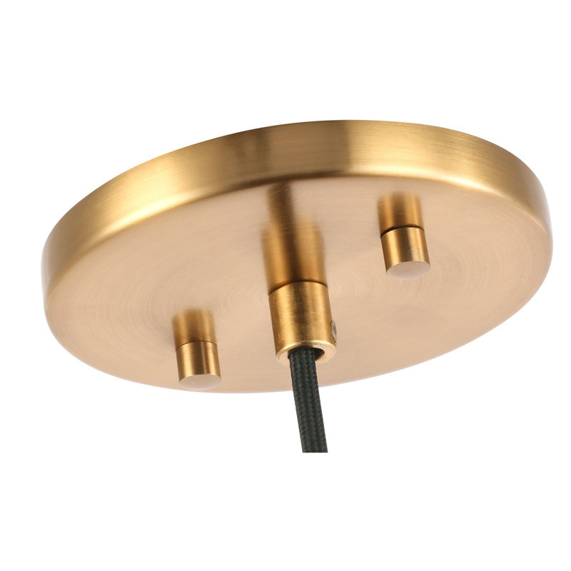 Luminaire sphère suspendu 1 lumières simple Jerrie, Mercure, Laiton, Halogène