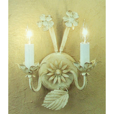 Floral Candle Wall Light