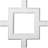 Inner Square Intersection for 5" Traditional Coffered Ceiling System