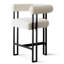 Tabouret de comptoir rembourré Snotra Boucle
